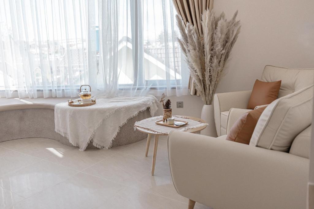 Posezení v ubytování Jodi Dalat Hotel
