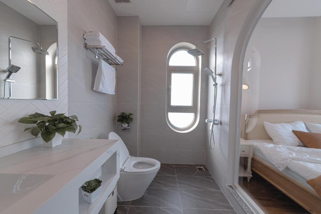 Koupelna v ubytování Jodi Dalat Hotel
