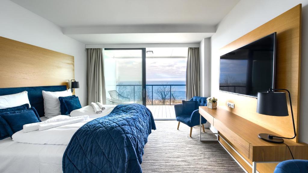 Apartamenty Sun & Snow Seaside Kołobrzeg - 带有海景的工作室
