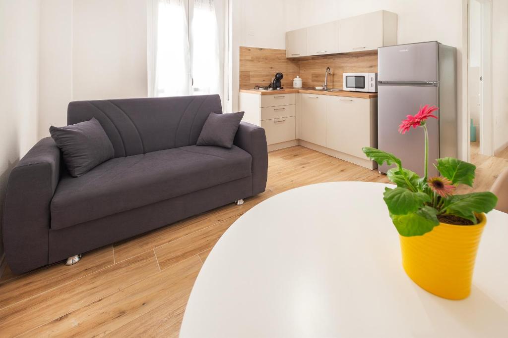 Kuchyň nebo kuchyňský kout v ubytování Ombra i Sol apartments
