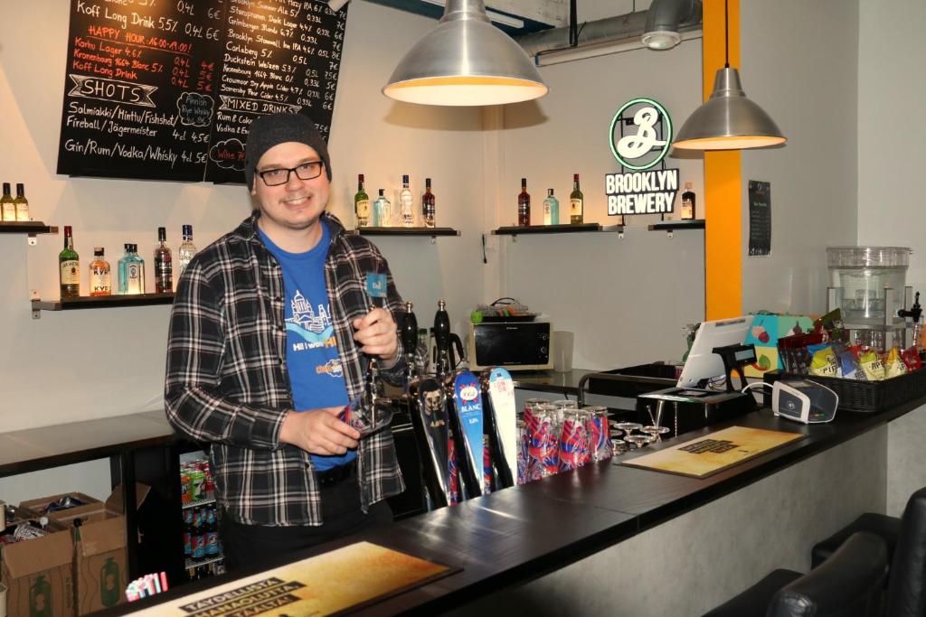 Nápoje v ubytování CheapSleep Hostel Helsinki