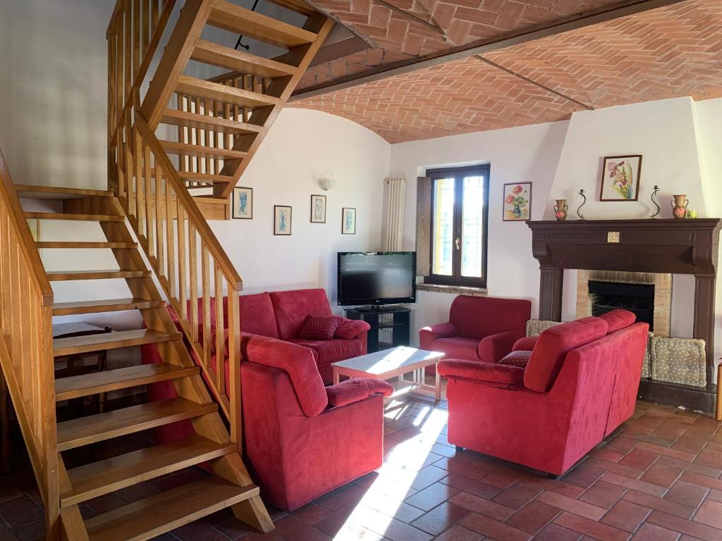 Posezení v ubytování Agriturismo Case in Collina