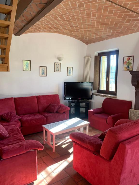 Posezení v ubytování Agriturismo Case in Collina