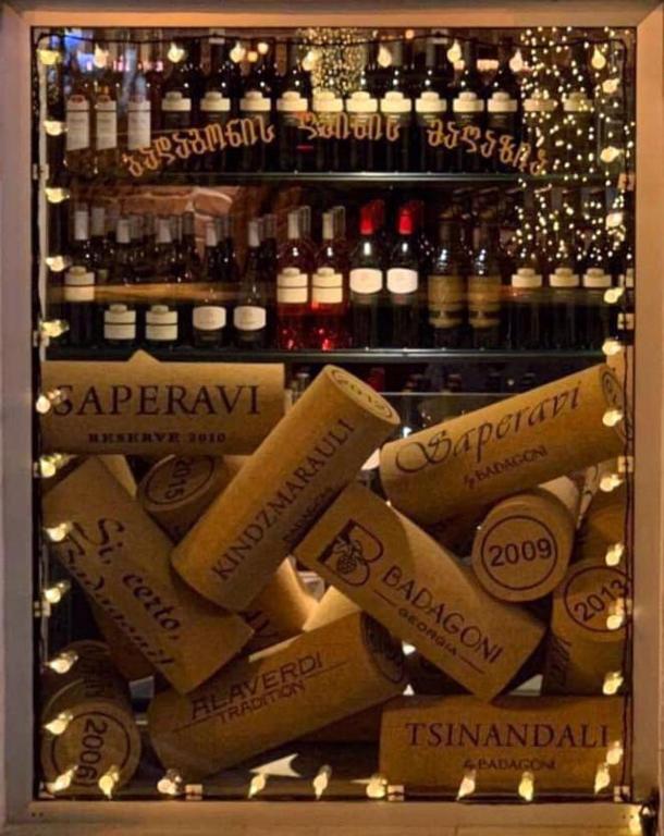 Nápoje v ubytování Badagoni Boutique Hotel Rustaveli