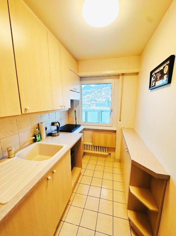 Kuchyň nebo kuchyňský kout v ubytování Montreux IX
