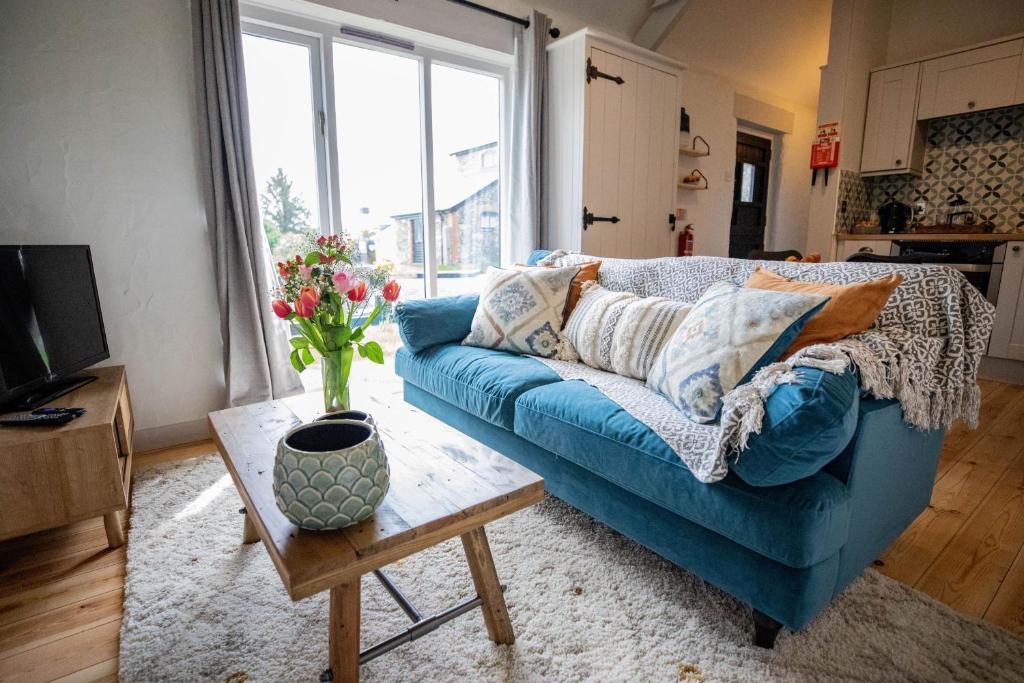 Posezení v ubytování Treworgie Barton Cottages - Chappell