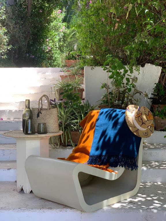 Zahrada ubytování Lella Kmar B&B avec piscine Sidi Bou Said
