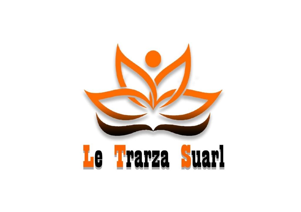 a logo of a person in a lotus flower at Hotel le Trarza in Niaga