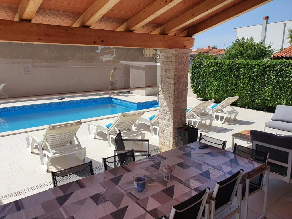 Bazén v ubytování Holiday Home Nikol nebo v jeho okolí