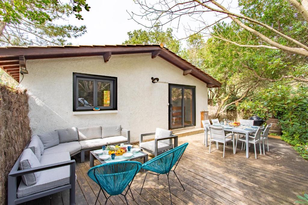 Χώρος καθιστικού στο Charmante Maison dans les 44 Hectares : Cap Ferret