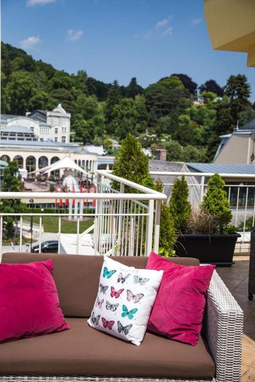 Balkón nebo terasa v ubytování Hotel Admiral am Kurpark