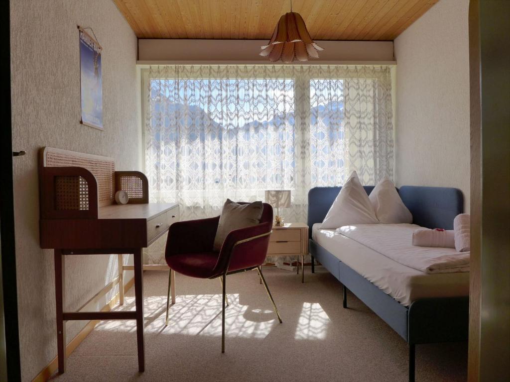 Postel nebo postele na pokoji v ubytování Holiday Home Salzhubelweg by Interhome