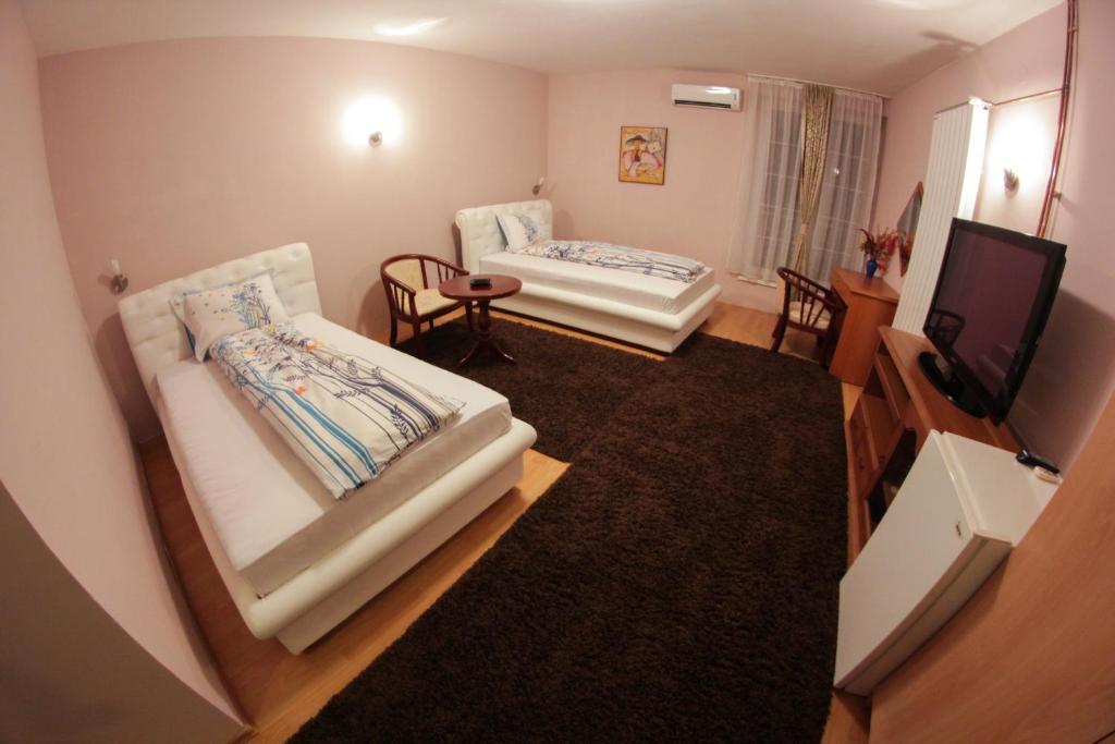 TV a/nebo společenská místnost v ubytování Hotel Fontana
