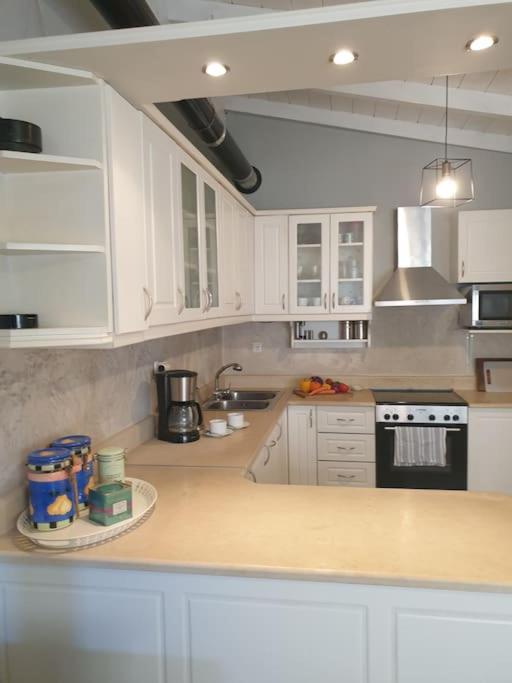 Kuchyň nebo kuchyňský kout v ubytování casa tranquila for 6 near Gaios