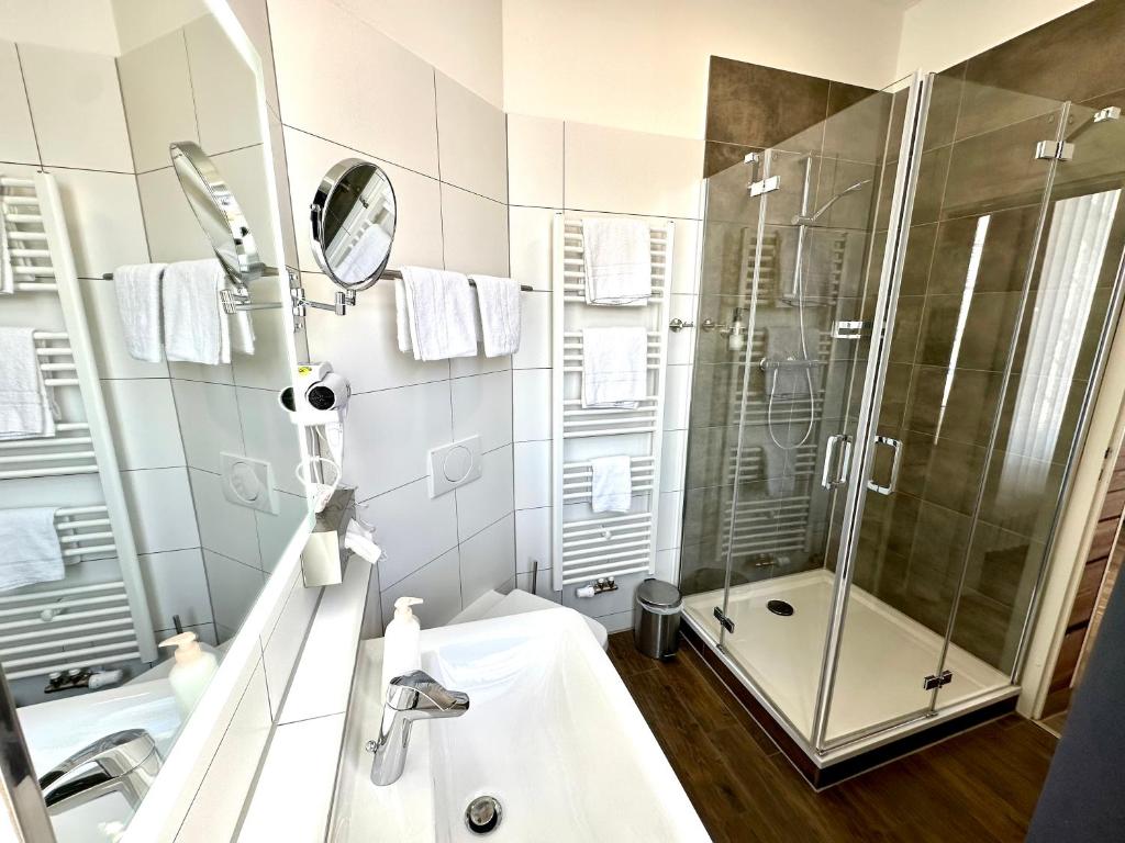 Koupelna v ubytování Hotel "Central" Inh Carolin Krause