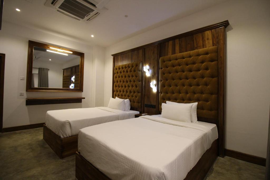 Postel nebo postele na pokoji v ubytování Hotel Refresh Blue
