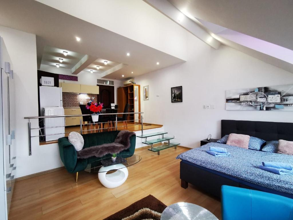 Posezení v ubytování LUX & Comfort