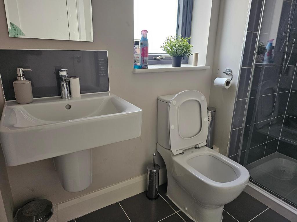 Koupelna v ubytování Comfortable Short Stay in Dublin