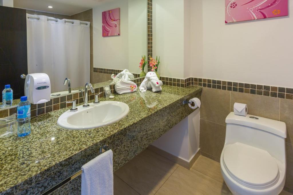 Koupelna v ubytování Hotel Balandra