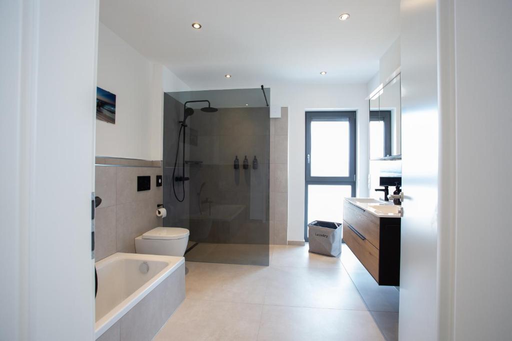 Koupelna v ubytování Siebenschläfer Appartements