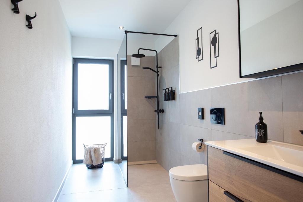Koupelna v ubytování Siebenschläfer Appartements