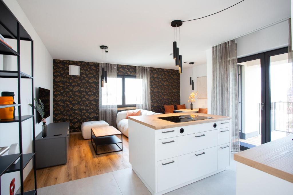 Postel nebo postele na pokoji v ubytování Siebenschläfer Appartements