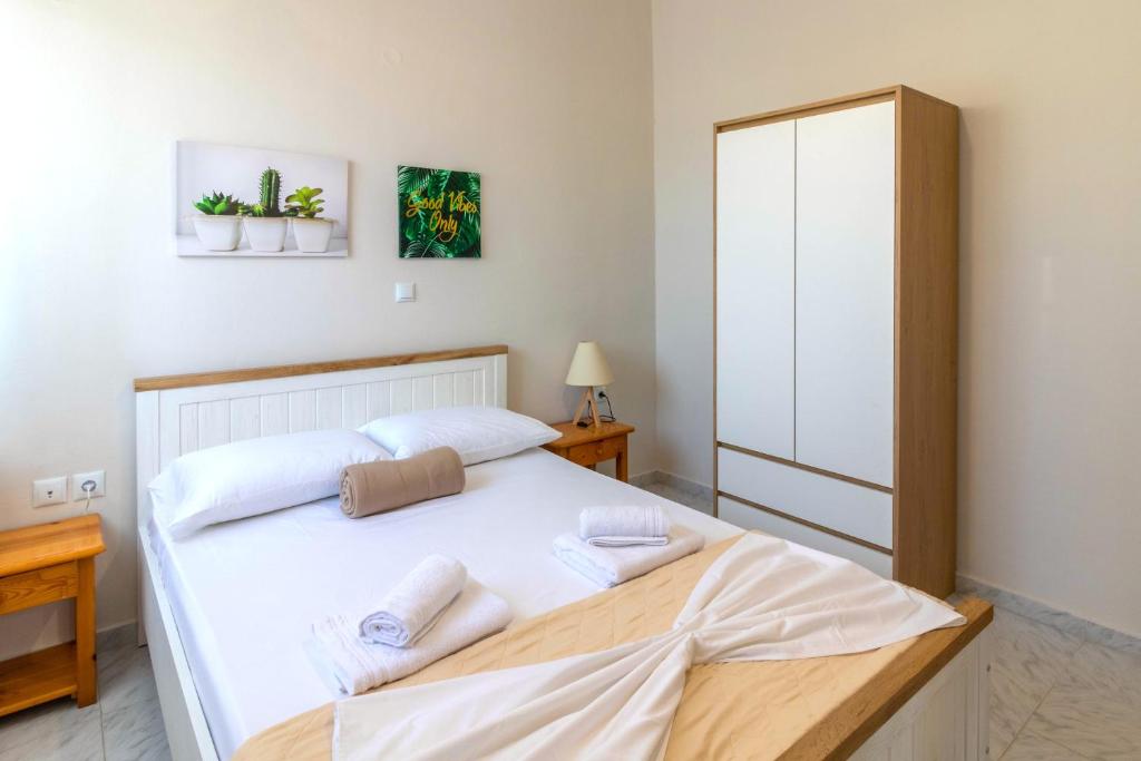 Postel nebo postele na pokoji v ubytování Beachside Apartment-2