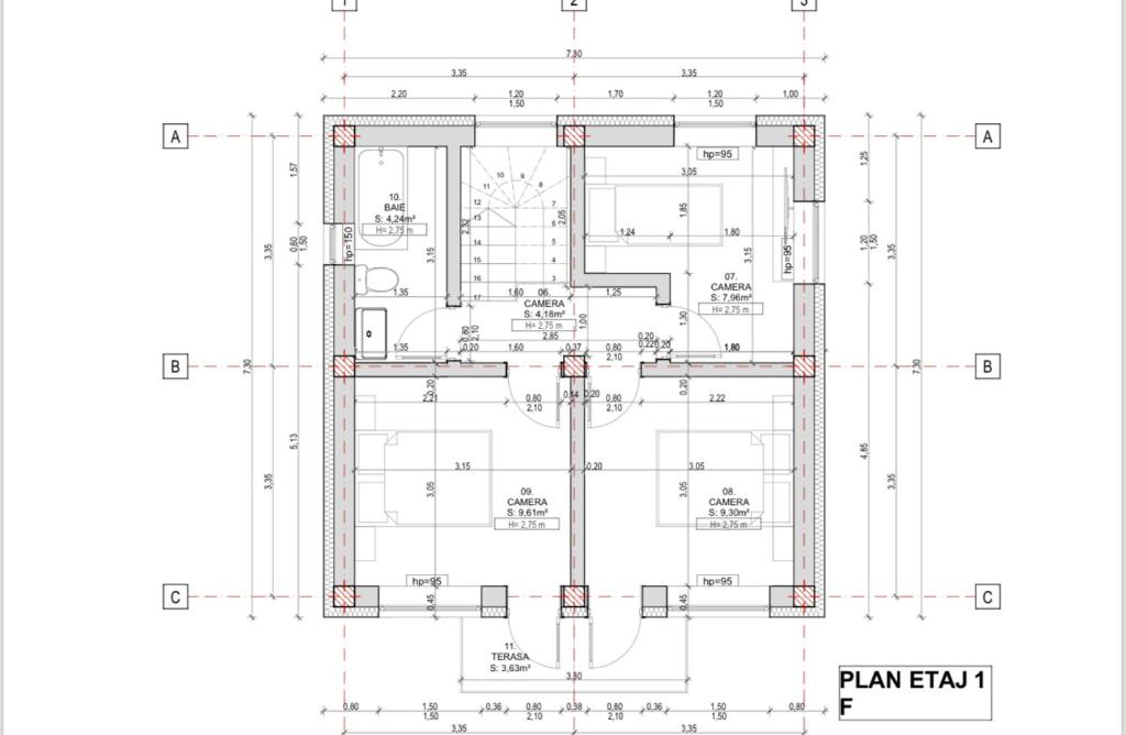 Planul etajului la Luxury Villa
