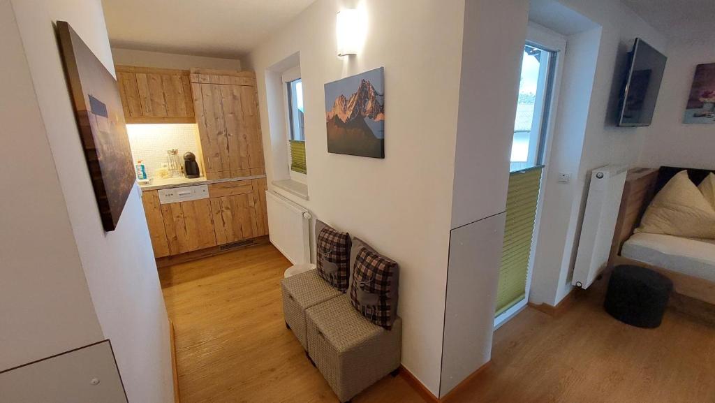 Kuchyň nebo kuchyňský kout v ubytování Haidegger Appartements