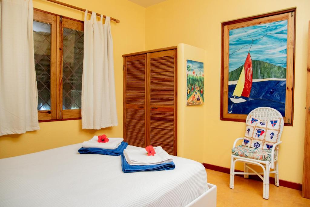 Postel nebo postele na pokoji v ubytování Villa Caribeña