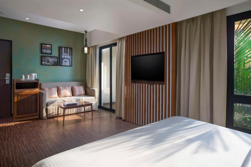 Postel nebo postele na pokoji v ubytování Park Inn by Radisson Goa Candolim