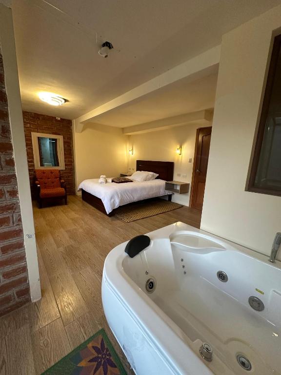 Postel nebo postele na pokoji v ubytování Spa Hotel Etelvina