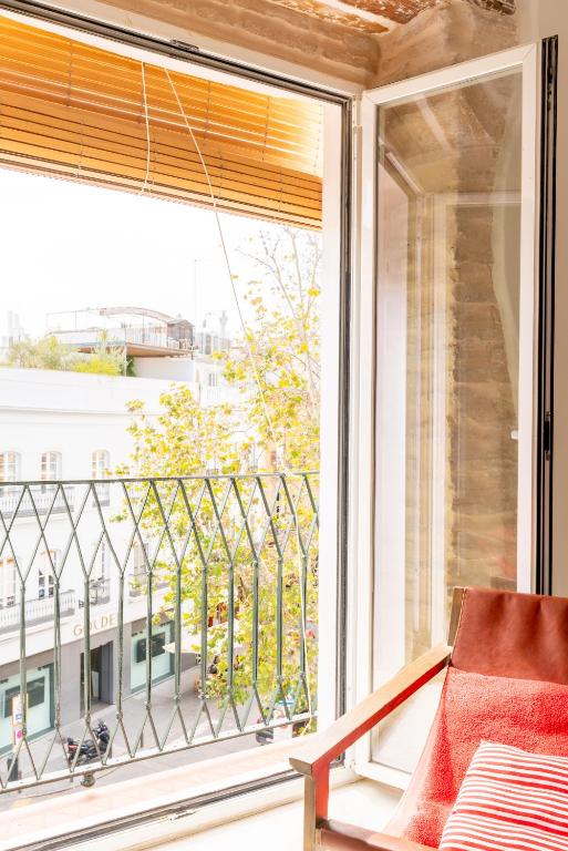 Balkón nebo terasa v ubytování AD3B Bright 3Br and 2Bath apartment Downtown Sevilla