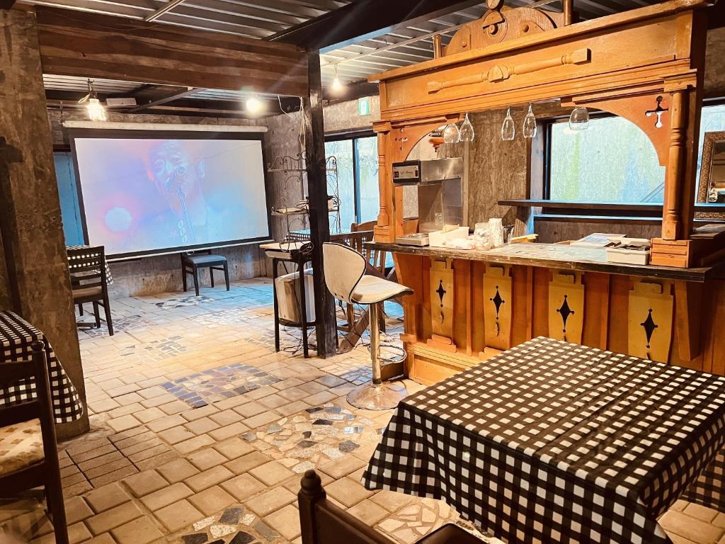TV a/nebo společenská místnost v ubytování Casa Allegra
