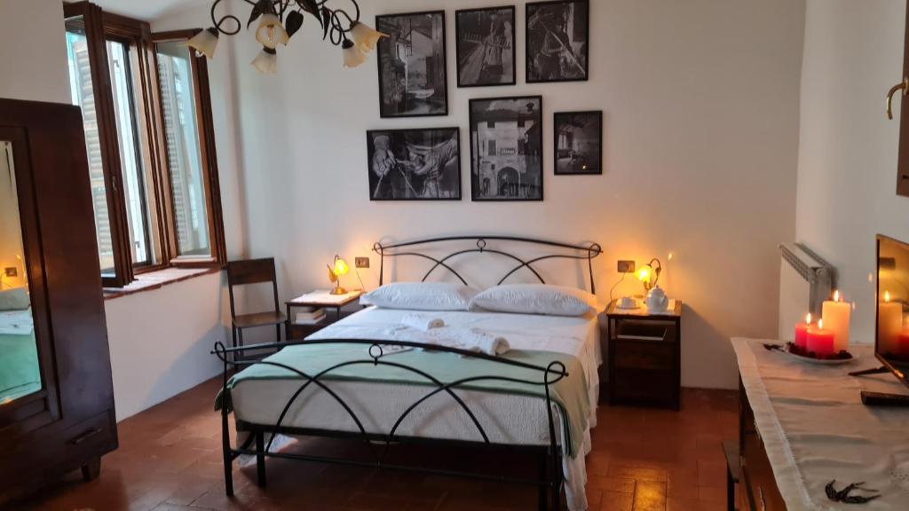Postel nebo postele na pokoji v ubytování Casa delle rondini