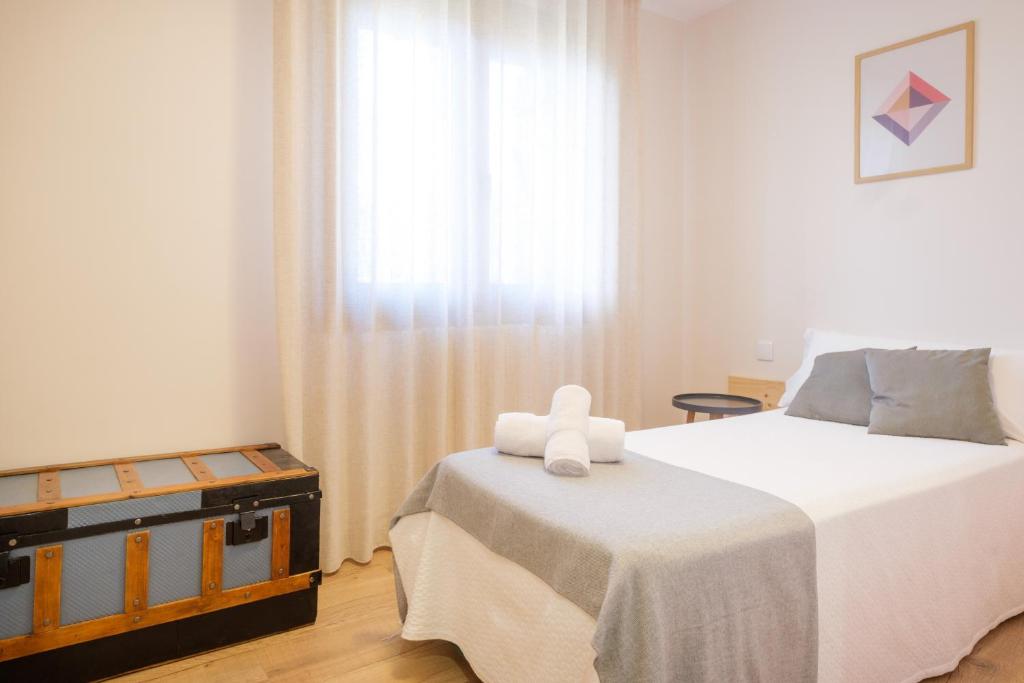 Postel nebo postele na pokoji v ubytování La Era de Casaus