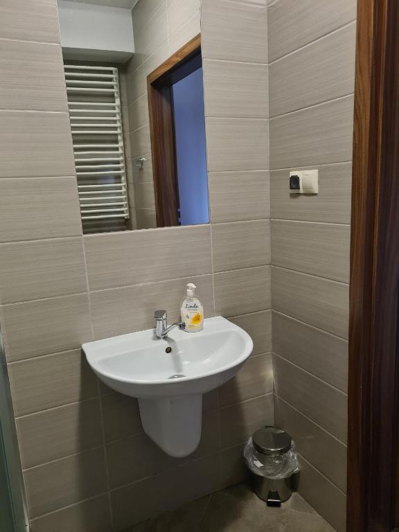 Kúpeľňa v ubytovaní Gościniec Oaza Sorkwity