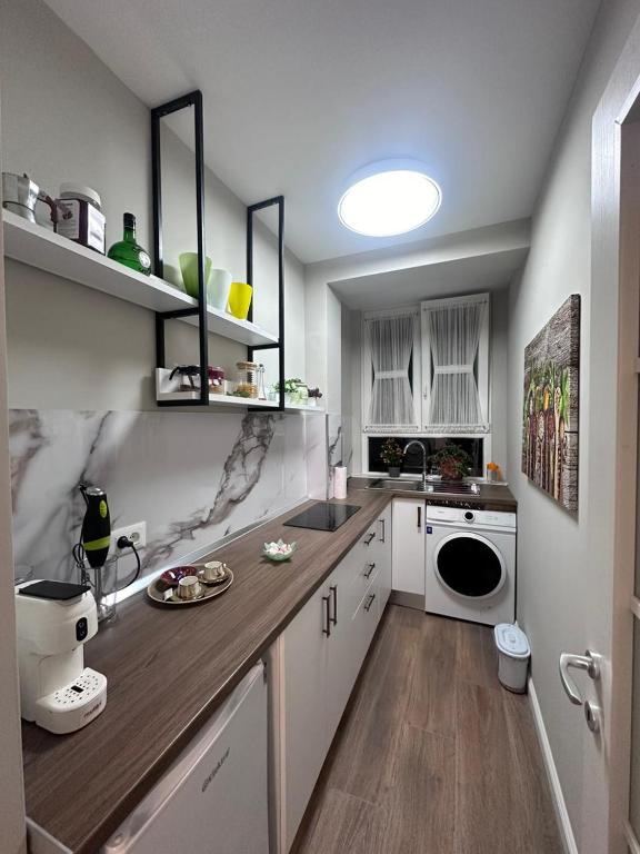 Kuchyň nebo kuchyňský kout v ubytování Horta's home