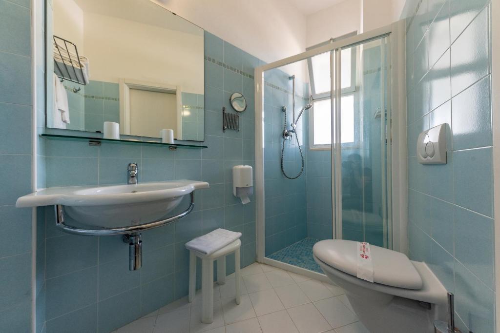 Koupelna v ubytování Hotel Escorial