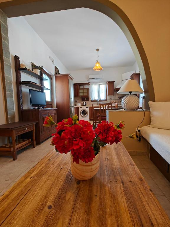 Telewizja i/lub zestaw kina domowego w obiekcie Nikelen Lindian Exclusive Apartments