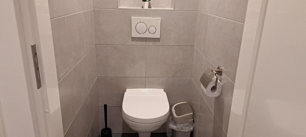 Koupelna v ubytování 105,3 appartement 200m van strand