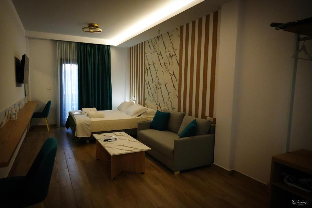 Posezení v ubytování Electra Suites