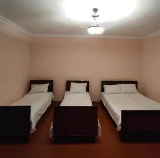a room with two beds in a room at MG Guest House in Ijevan