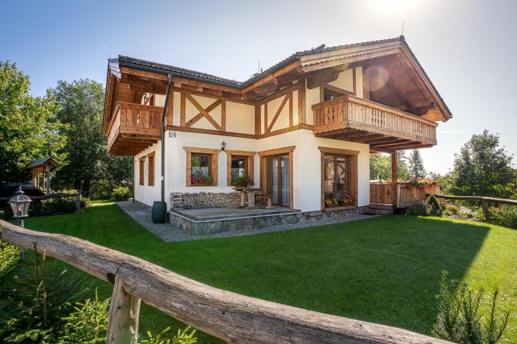 Zahrada ubytování Tatrachalet Lomnica Rent
