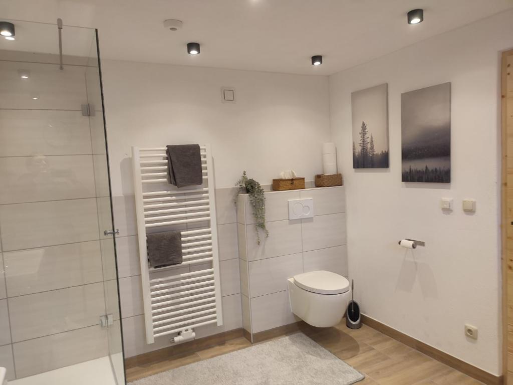 Koupelna v ubytování Moarhof Ferienwohnung2