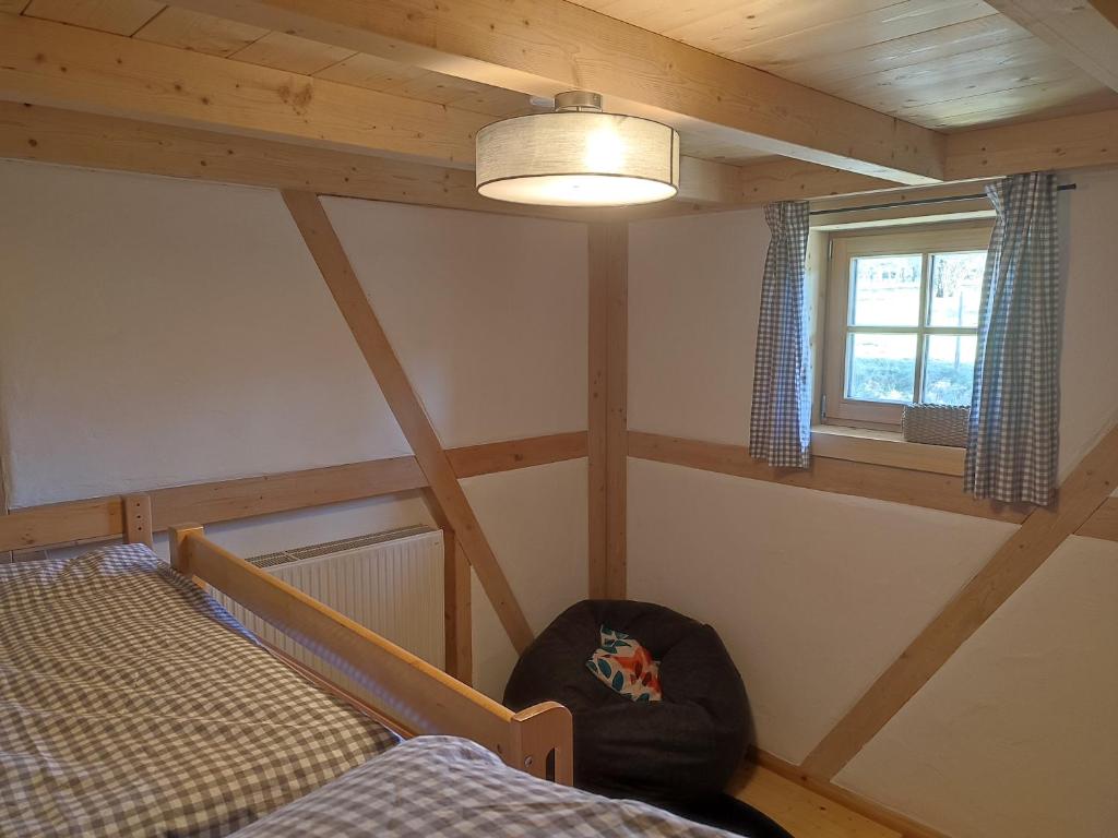 Postel nebo postele na pokoji v ubytování Moarhof Ferienwohnung2