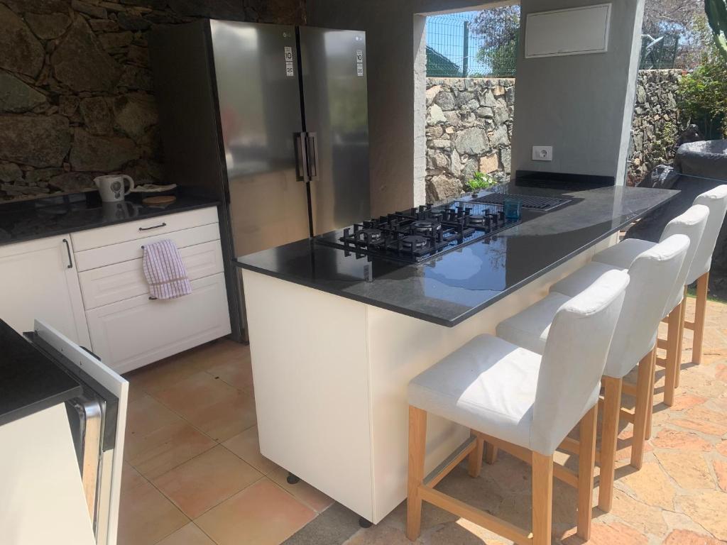 Kuchyň nebo kuchyňský kout v ubytování Villa Mirador Los Hoyos