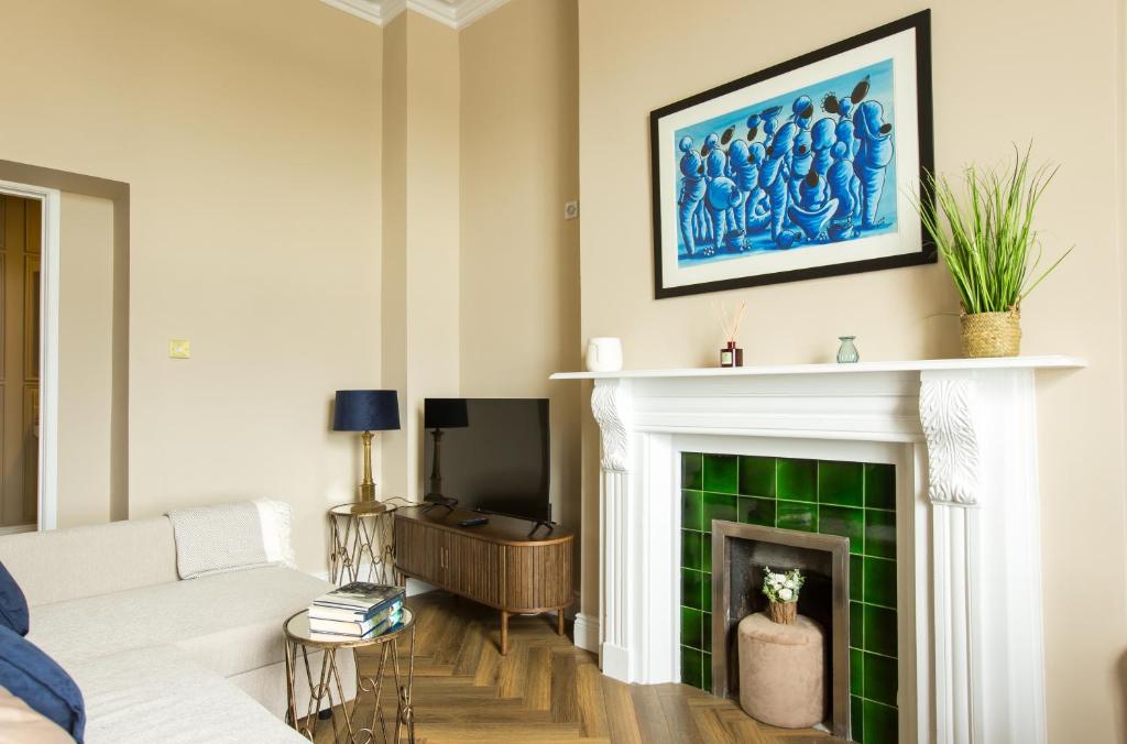 Posezení v ubytování Greystones Harbour Apartments