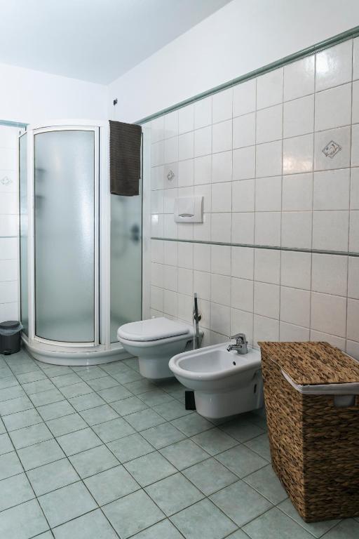 Koupelna v ubytování Al Borgo