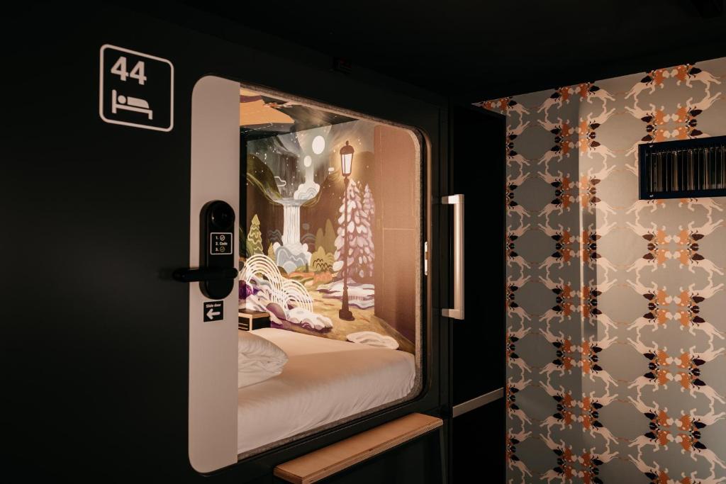 Koupelna v ubytování Capsule Hotel - Lucerne Old Town